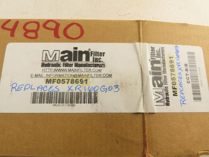 Main Filter MF0578691 Replacement Filter Element Cartridge MF006534