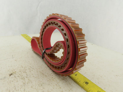 MIR 20T10/1320 Endless Timing Belt W/1/8" Red Linatex Cover 1320mm