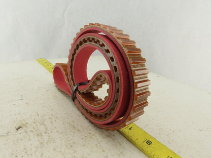 MIR 20T10/1320 Endless Timing Belt W/1/8" Red Linatex Cover 1320mm