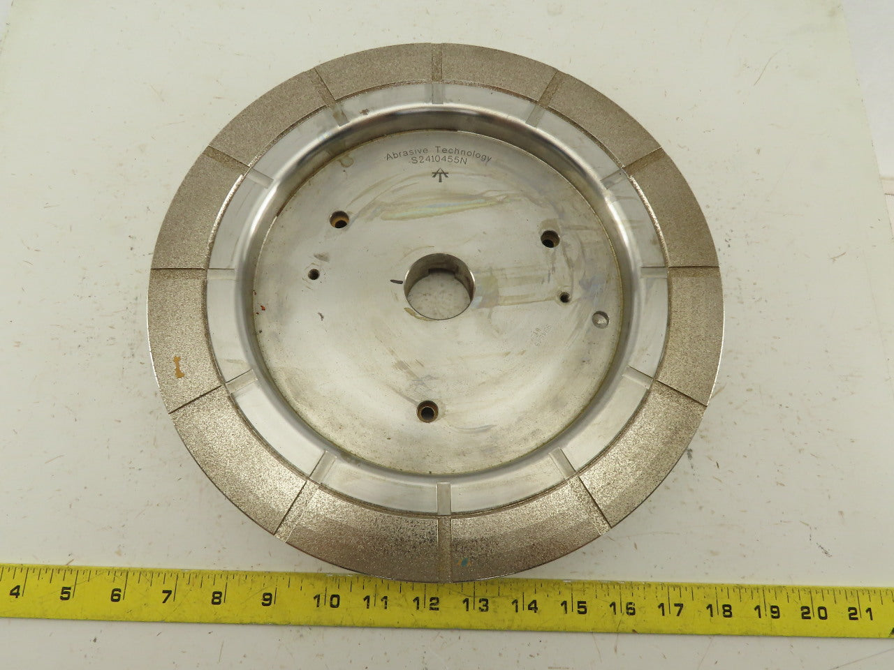 Abrasive Technology S2410455N 12A2 11.25x1.89x1.5 B80N EP Diamond Grinding Wheel