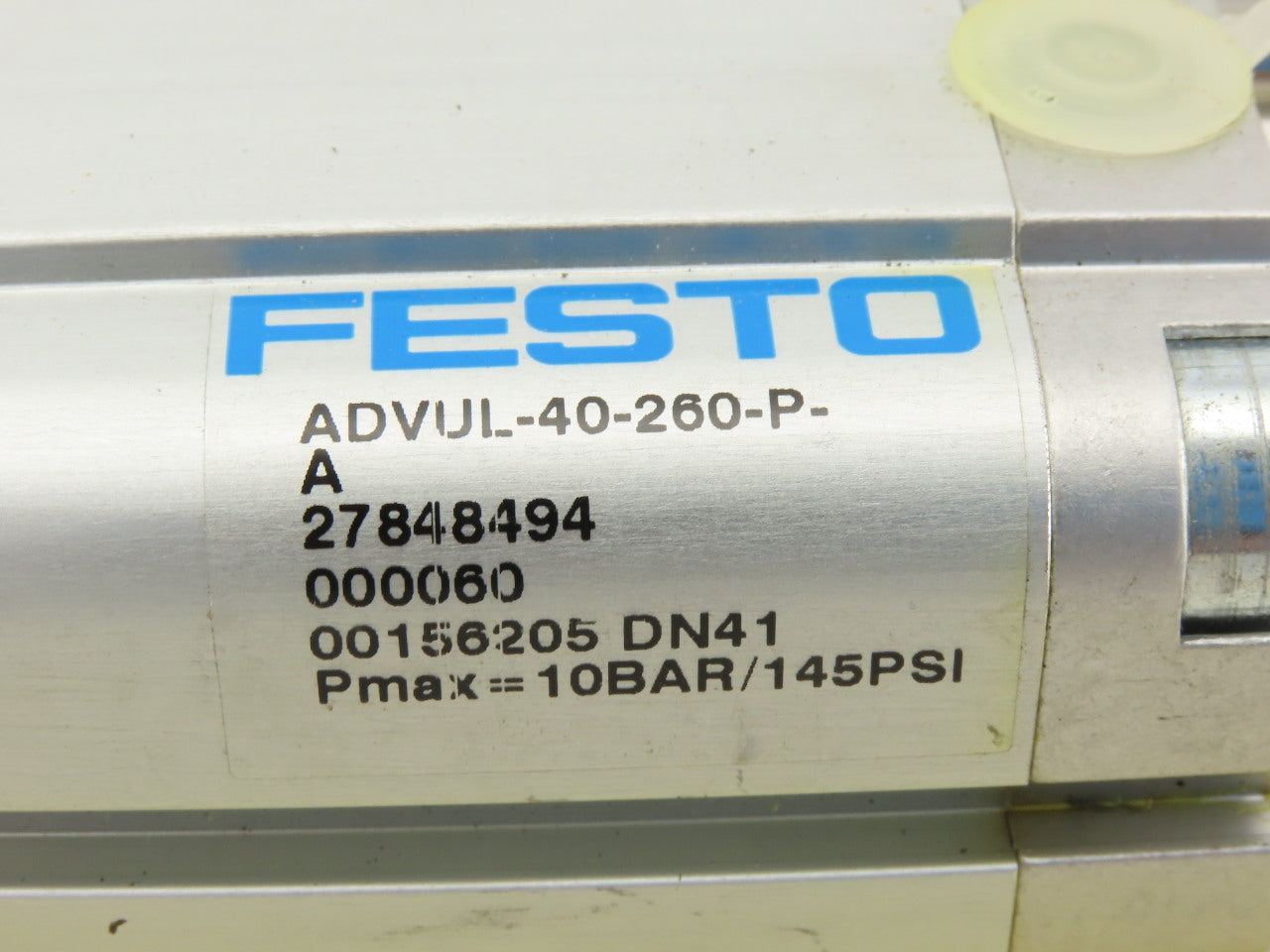 Festo ADVUL-40-260-P-A Pneumatic Compact Air Cylinder 40mm Bore 260mm Stroke