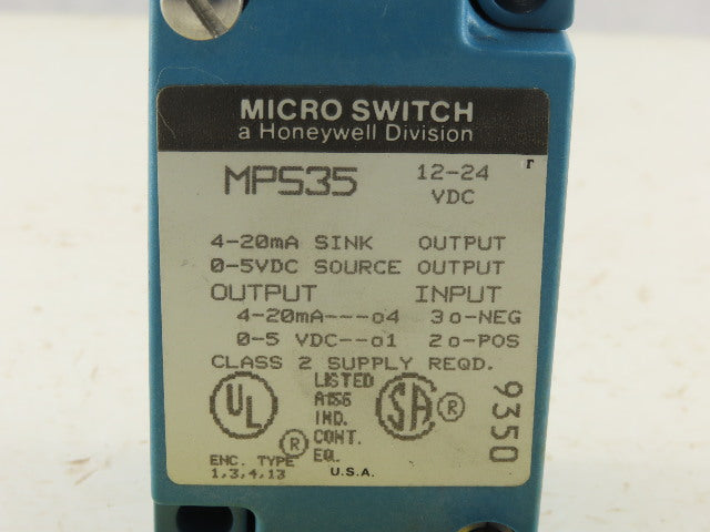 Micro Switch MPS35 12-24 VDC Honeywell Photoelectric Base w/MPF5