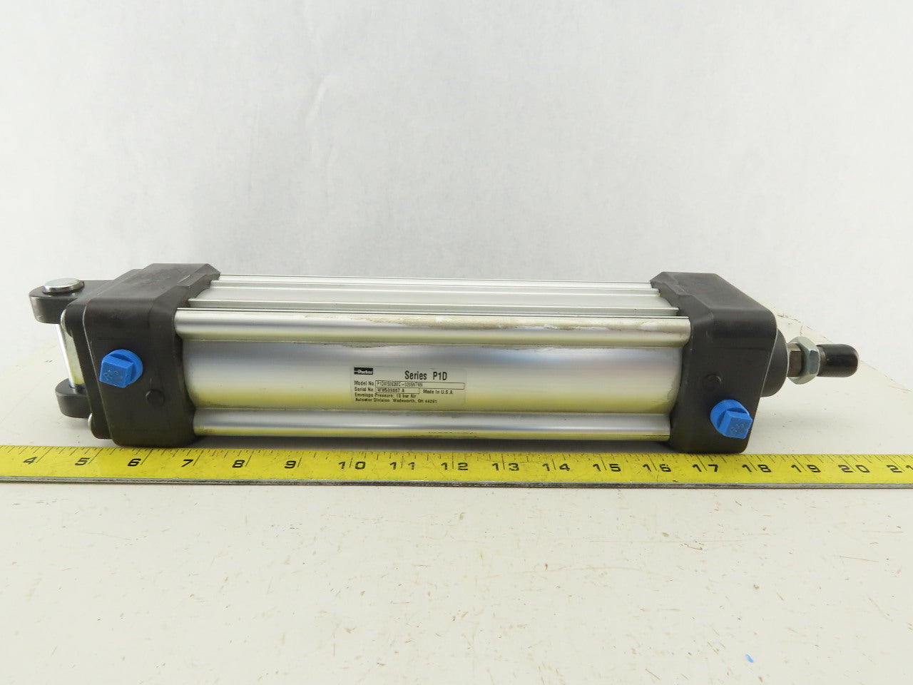 Parker P1DMS063MC-0205NTNN Double Acting Pneumatic Cylinder 63mm Bore 8" Stroke