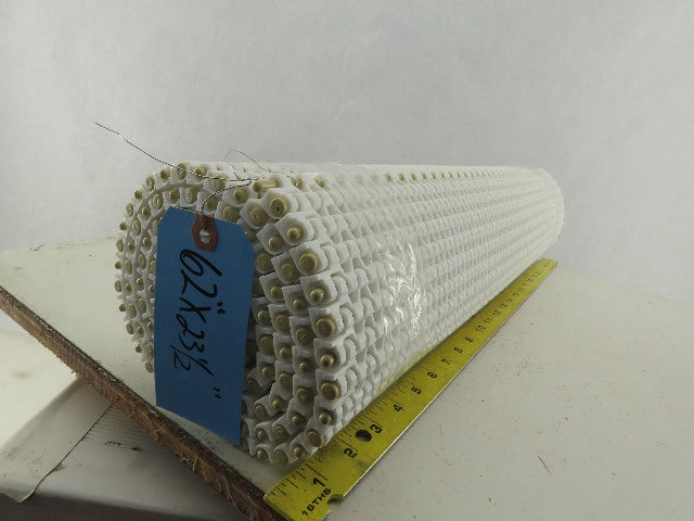 23-1/2" Open Link Smooth Top Conveyor Mat Table Top Chain 62"