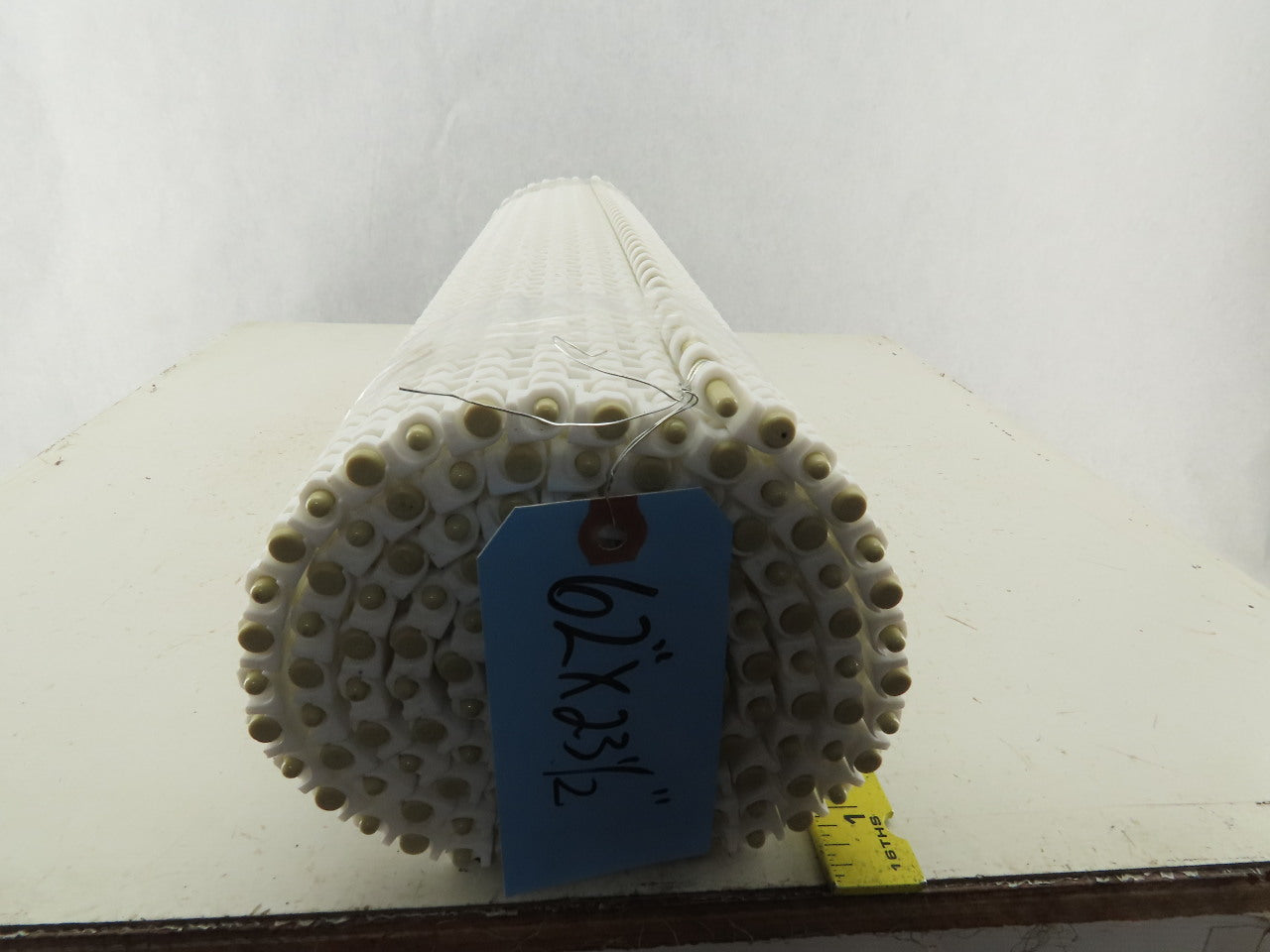 23-1/2" Open Link Smooth Top Conveyor Mat Table Top Chain 62"