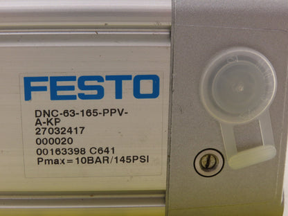 Festo DNC-63-165-PPV-A-KP Pneumatic Air Cylinder 63mm Bore 165mm Stroke W/Clamp