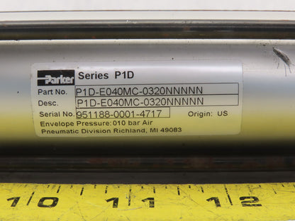 Parker P1D-T040MC-320NNNN Pneumatic Air Cylinder 40mm Bore 320mm Stroke