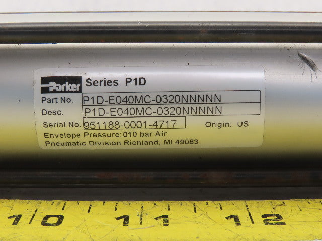 Parker P1D-T040MC-320NNNN Pneumatic Air Cylinder 40mm Bore 320mm Stroke