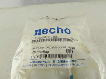 Necho 0.938x0.719/1.000 #3 Silicone Flangeless Plug Bag of 100