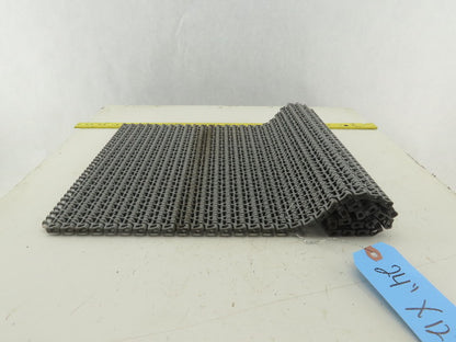 Interlox 1100 300mm Wide Rubber Grip Flexible Conveyor Mat Chain 24"