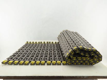 Rexnord 7956 15" Wide Flat Mat Top Bearing Guided Radius Conveyor Chain 60"