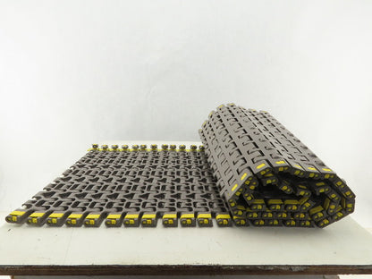 Rexnord 7956 15" Wide Flat Mat Top Bearing Guided Radius Conveyor Chain 60"