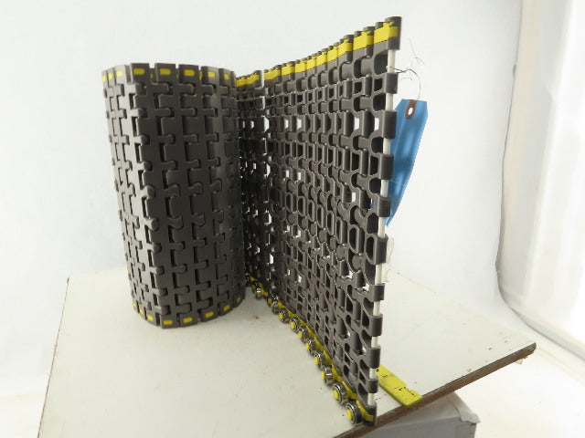 Rexnord 7956 15" Wide Flat Mat Top Bearing Guided Radius Conveyor Chain 60"