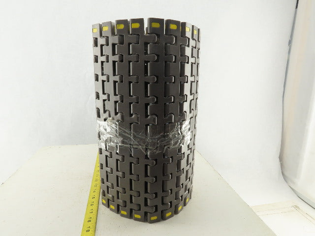 Rexnord 7956 15" Wide Flat Mat Top Bearing Guided Radius Conveyor Chain 60"