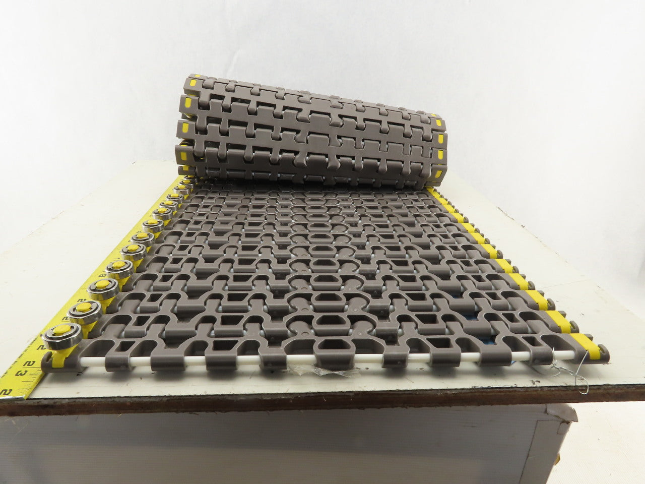 Rexnord 7956 15" Wide Flat Mat Top Bearing Guided Radius Conveyor Chain 60"