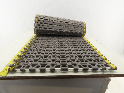 Rexnord 7956 15" Wide Flat Mat Top Bearing Guided Radius Conveyor Chain 60"