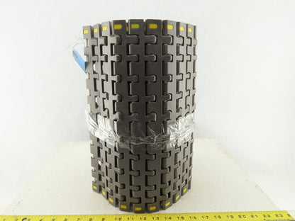 Rexnord 7956 15" Wide Flat Mat Top Bearing Guided Radius Conveyor Chain 60"