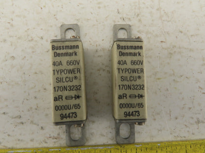 Bussmann Denmark 170N3232 Fuse 40A 660V Lot of 2