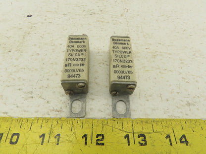 Bussmann Denmark 170N3232 Fuse 40A 660V Lot of 2
