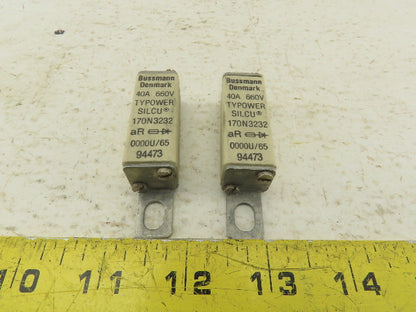 Bussmann Denmark 170N3232 Fuse 40A 660V Lot of 2