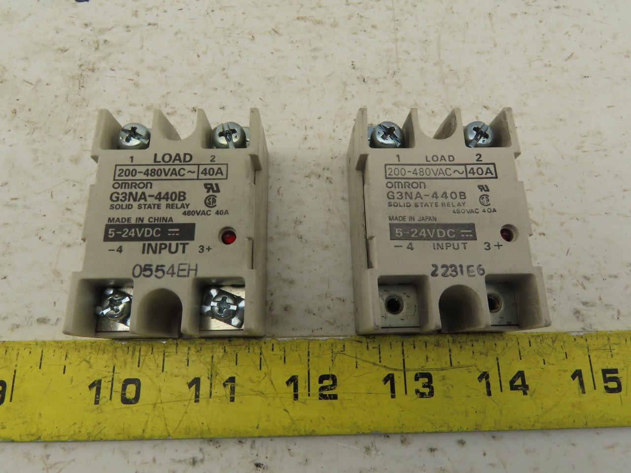 Omron G3NA-110B 4-24VDC Solid State Relay 200-480V 40A Lot Of 2
