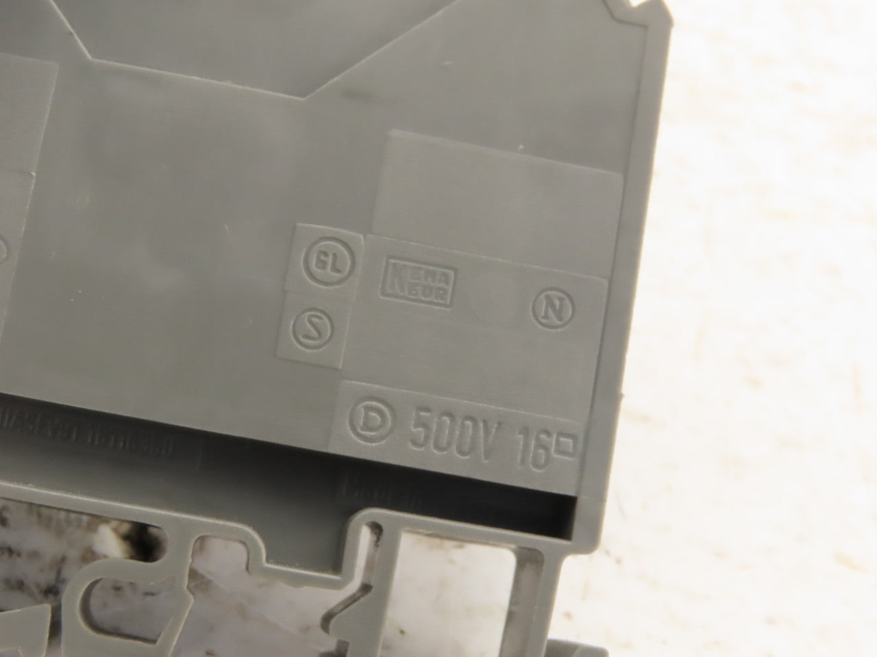 Wieland WK16/U DIN Rail Mount Feed Through Electrical Terminal Block