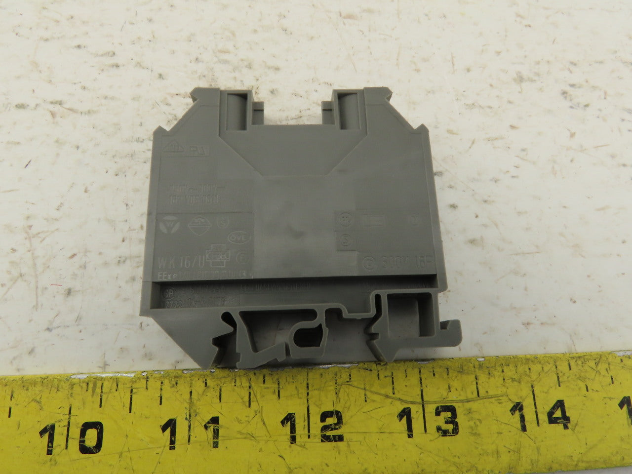 Wieland WK16/U DIN Rail Mount Feed Through Electrical Terminal Block