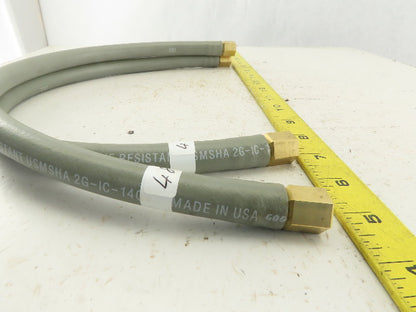 Trumpf 0485958 3/8" Swivel Female Flexible Compression Hose 22" Lot Of 2
