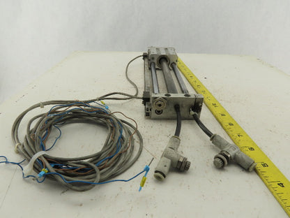 SMC NCDY2S15H-0800 Rodless Guided Cylinder 8" Travel 100 SPI