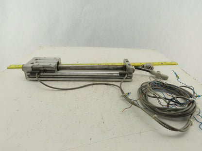 SMC NCDY2S15H-0800 Rodless Guided Cylinder 8" Travel 100 SPI