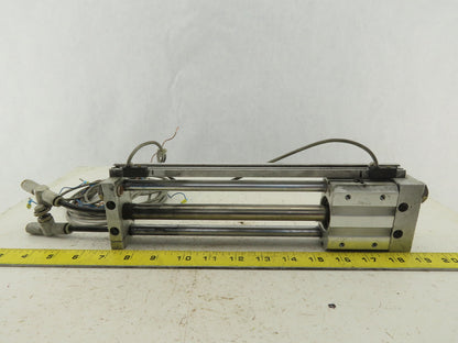 SMC NCDY2S15H-0800 Rodless Guided Cylinder 8" Travel 100 SPI