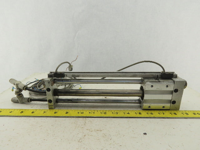 SMC NCDY2S15H-0800 Rodless Guided Cylinder 8" Travel 100 SPI