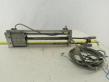 SMC NCDY2S15H-0800 Rodless Guided Cylinder 8" Travel 100 SPI
