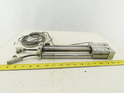 SMC NCDY2S15H-0800 Rodless Guided Cylinder 8" Travel 100 SPI