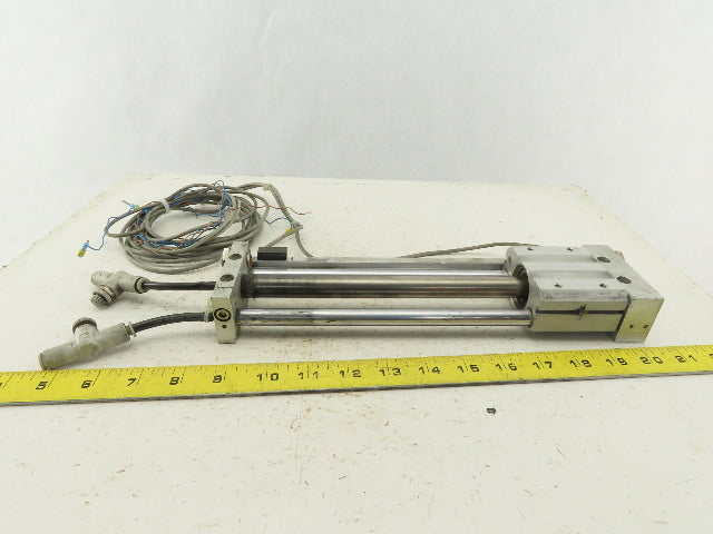 SMC NCDY2S15H-0800 Rodless Guided Cylinder 8" Travel 100 SPI