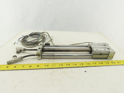 SMC NCDY2S15H-0800 Rodless Guided Cylinder 8" Travel 100 SPI