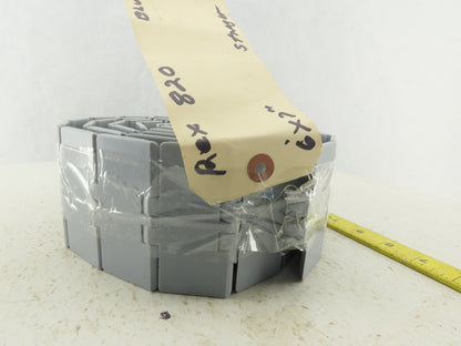 Rex 820 3-1/4" Straight Running Flat Table Top Conveyor Chain 6'7"