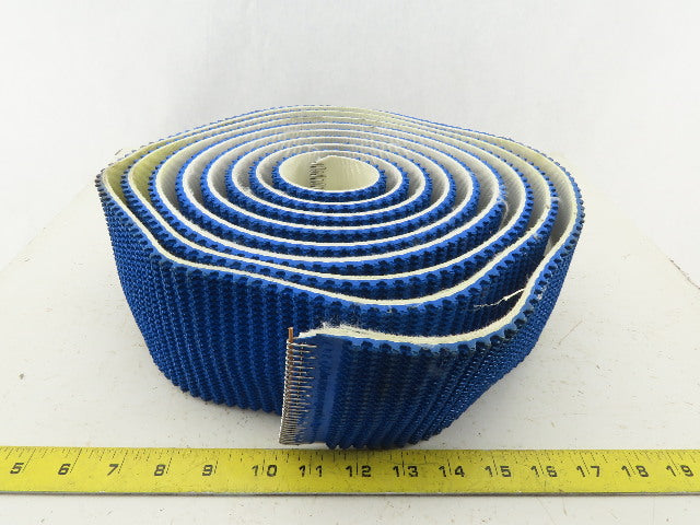 Kaman 4" Wide Rough Top Carbox Incline V-Groove Tracking Conveyor Belt 190"