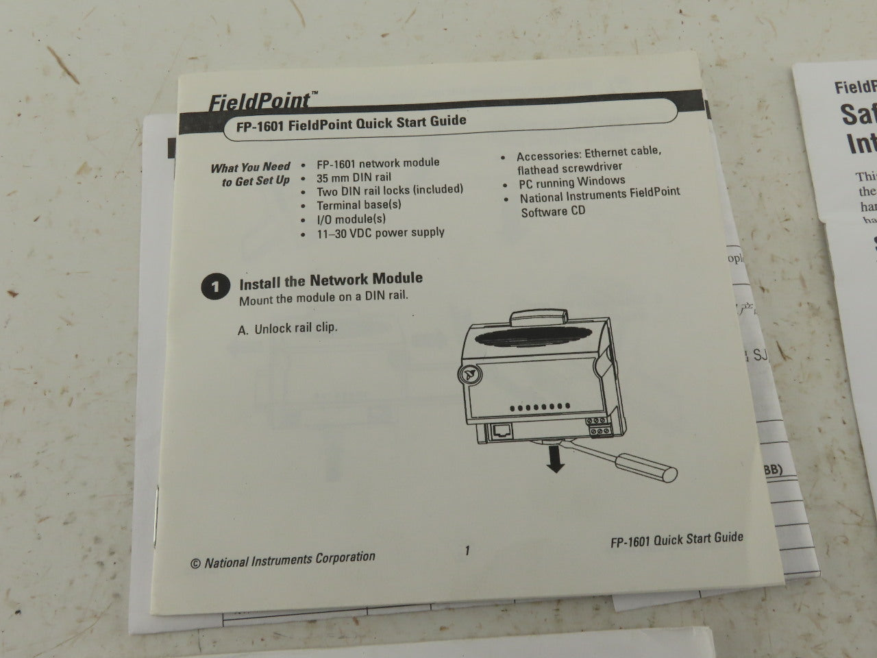 National Instruments Software Version 6.0.5 CD Installation Manual