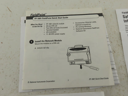 National Instruments Software Version 6.0.5 CD Installation Manual
