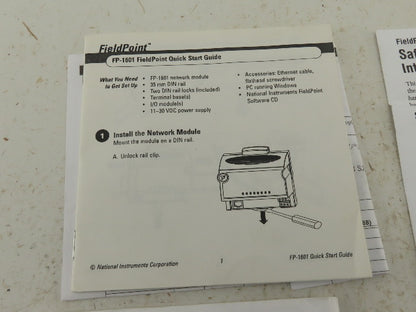 National Instruments Software Version 6.0.5 CD Installation Manual