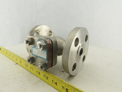 Kitz 300U0CM-GRF 3/4" Flange Mount Class 300 Inline Check Valve