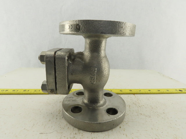 Kitz 300U0CM-GRF 3/4" Flange Mount Class 300 Inline Check Valve