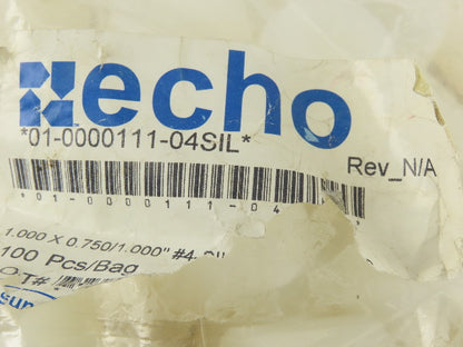 Echo 01-0000111-04SIL 1"x3/4"x1" Tapered Silicone High Temp Plugs Bag Of 100