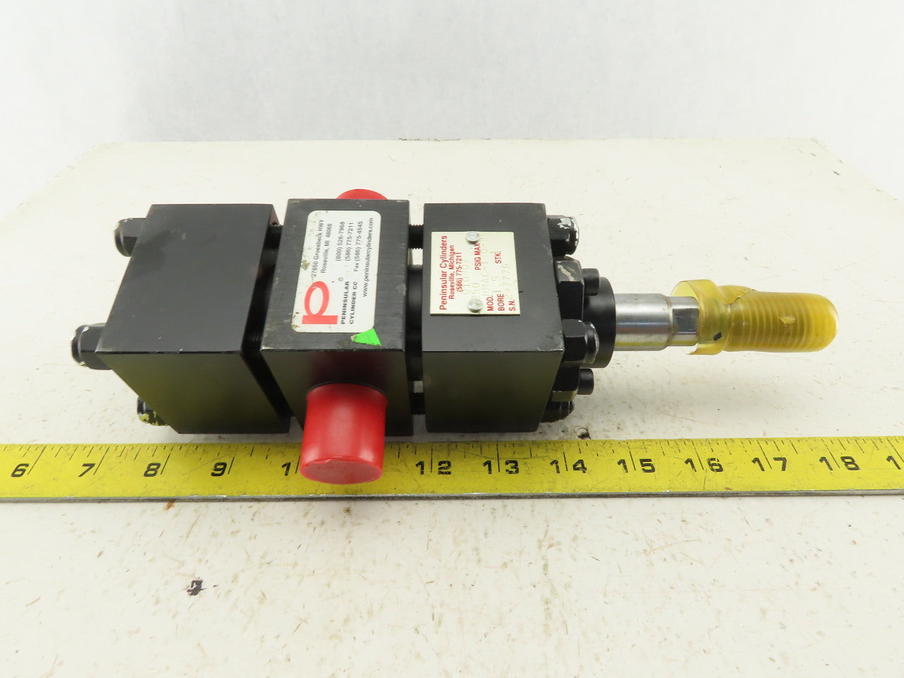 Peninsular 1-1/2" Bore 1" Stroke Center Trunnion Air Cylinder