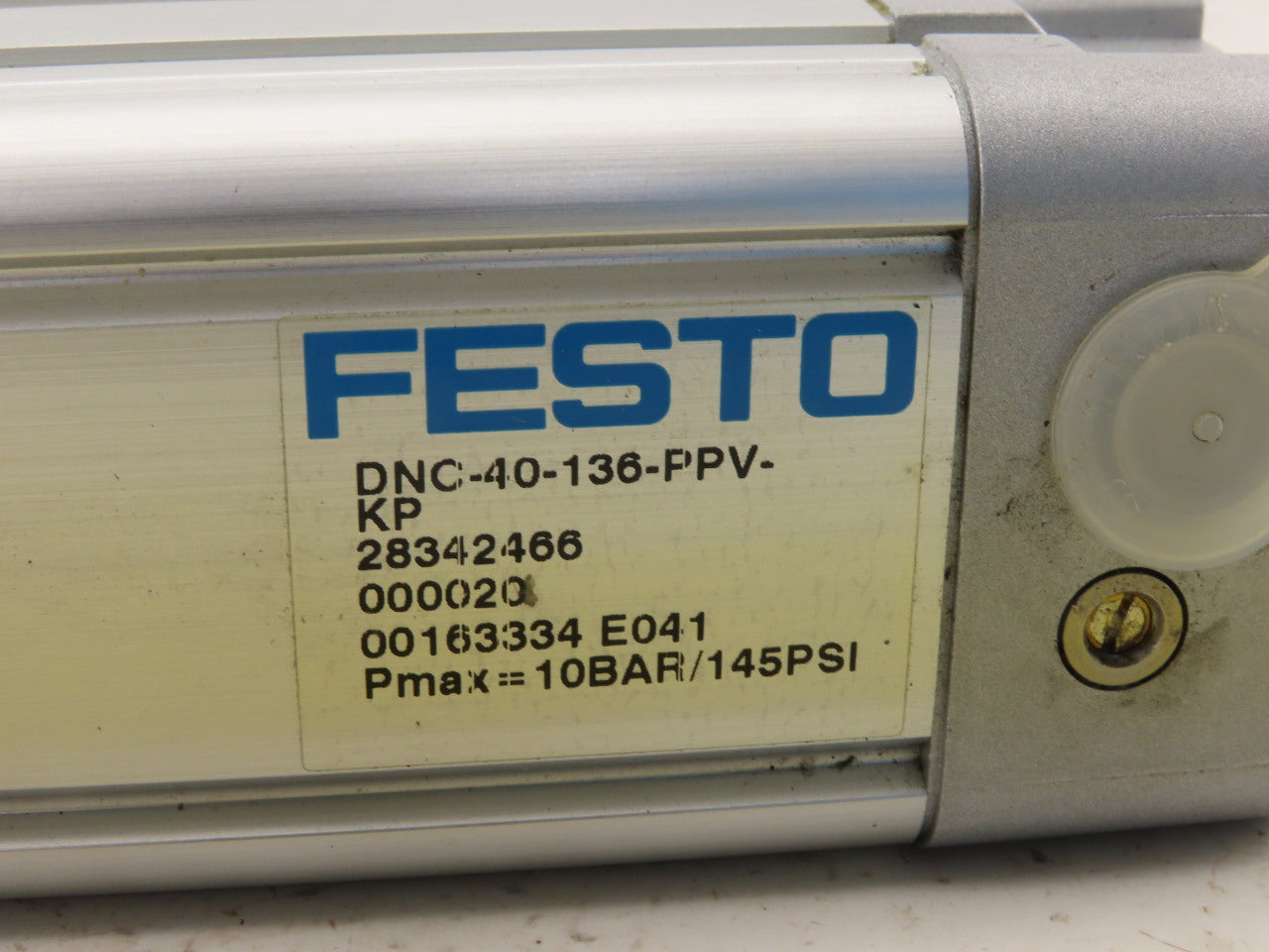 Festo DNC-40-136-PPV-KP 40mm Bore 136mm Stroke Double Acting Air Lock Cylinder