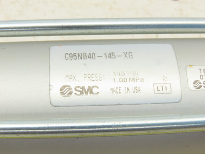 SMC C95N40-UA-DCH274BH 40mm Bore 274mm Stroke Double Acting Air Lock Cylinder