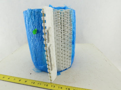 9.8" Straight Running Open Link Mat Top Rubber Grip Conveyor Chain 10'