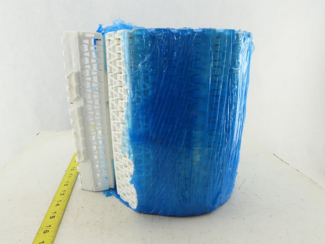 9.8" Straight Running Open Link Mat Top Rubber Grip Conveyor Chain 10'