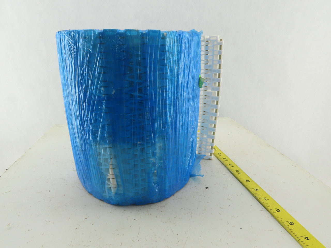 9.8" Straight Running Open Link Mat Top Rubber Grip Conveyor Chain 10'